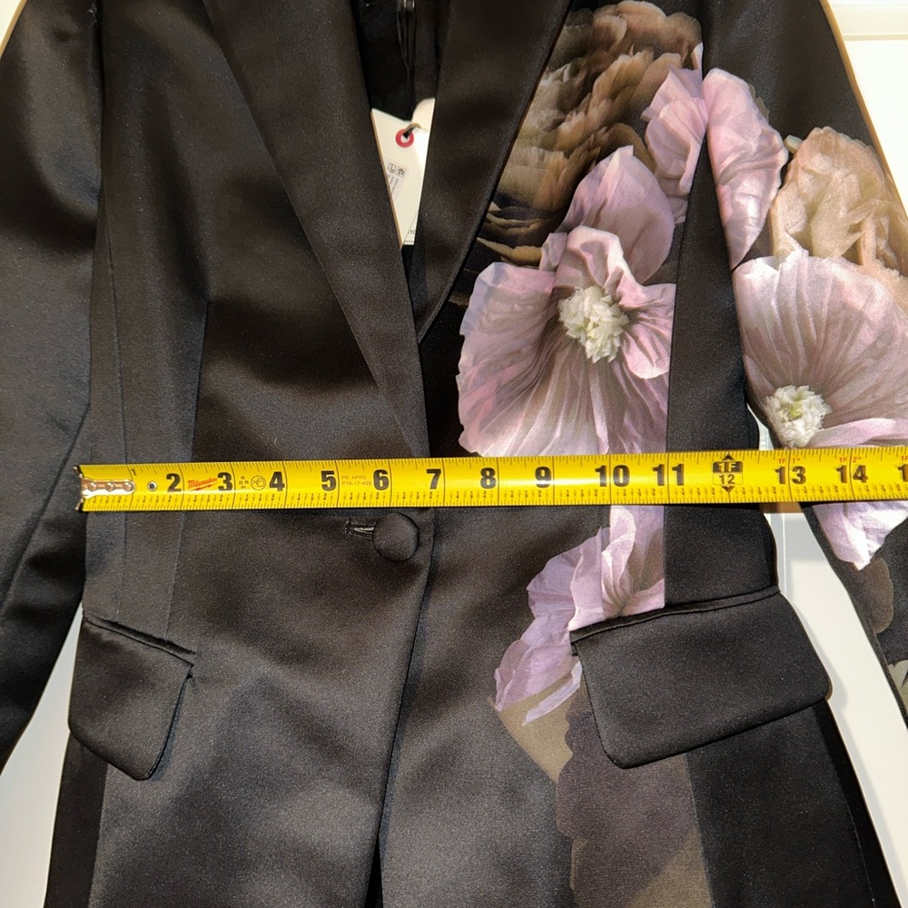 Ted Baker Black Jacket with Floral Design - Picture 6 of 9